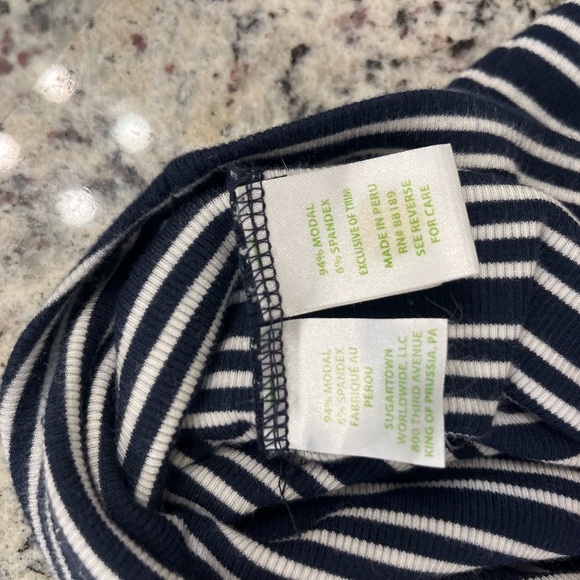 Lilly Pulitzer Jordyn Dress Navy and White Stripe with back tassel detail - Picture 5 of 7